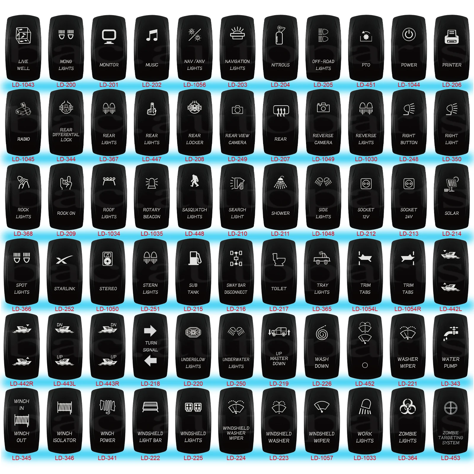 1PCS  Rocker Switch Cover Replacing Cap Removal Tool for Car Boat Marine NARVA Carling RV ARB Style Rocker Switch Replacement