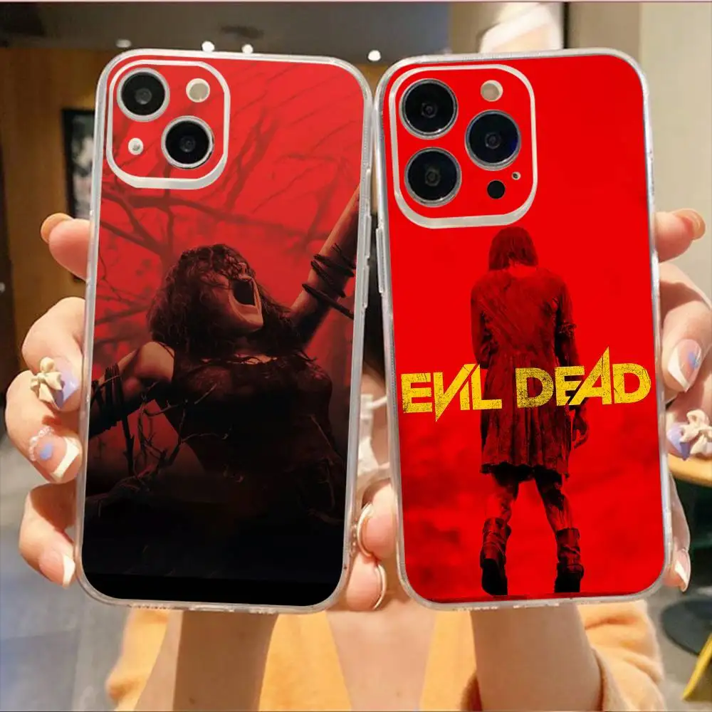 

Horror E-Evil Dead Cool Phone Case For iPhone17,16,15,14,13,12,11 Plus,Pro Max Soft Transparent Cover