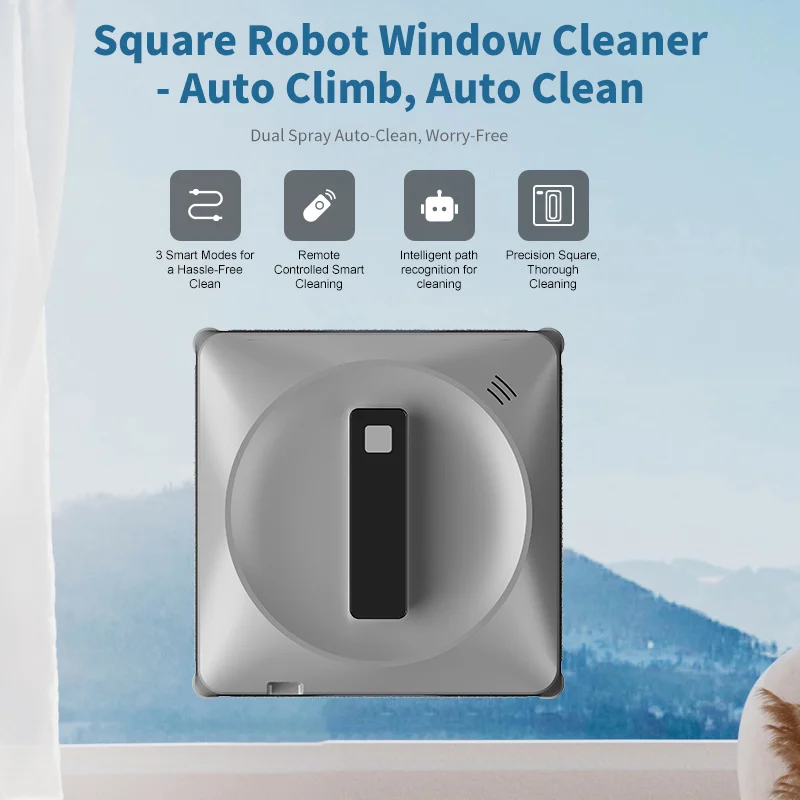 Window-cleaning robot, intelligent window glass cleaning machine, electric glass remote control, automatic window cleaning