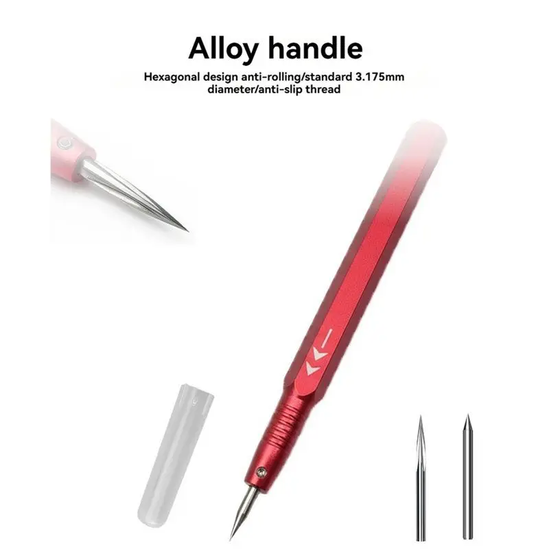 BHTS-Scribing Needle& Triangular Scraper Included Model Scriber Tool Set- Panel Line Engraving Trimming Tool For Modeling Hobby