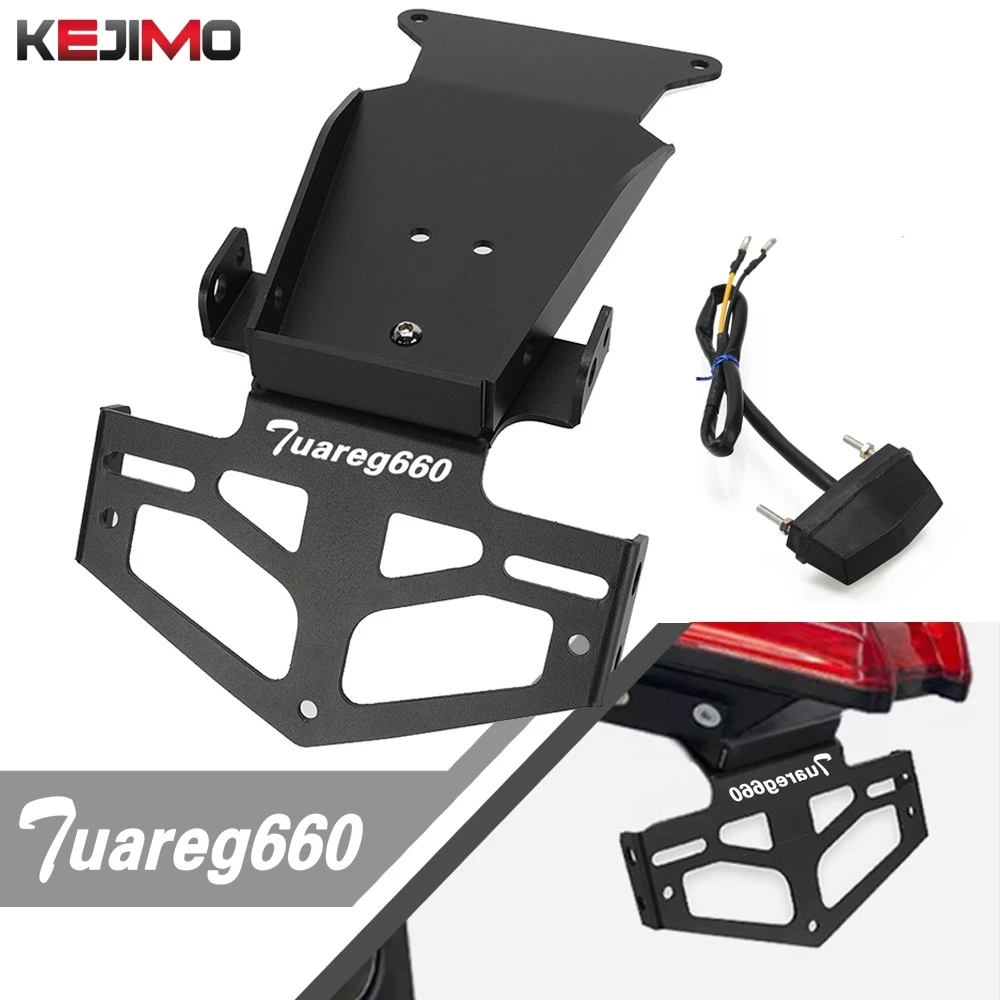 

New For Aprilia Tuareg 660 tuareg660 2021-2026 Motor License Plate Holder Bracket Rear Tail Tidy Fender Eliminator Kit Aluminium