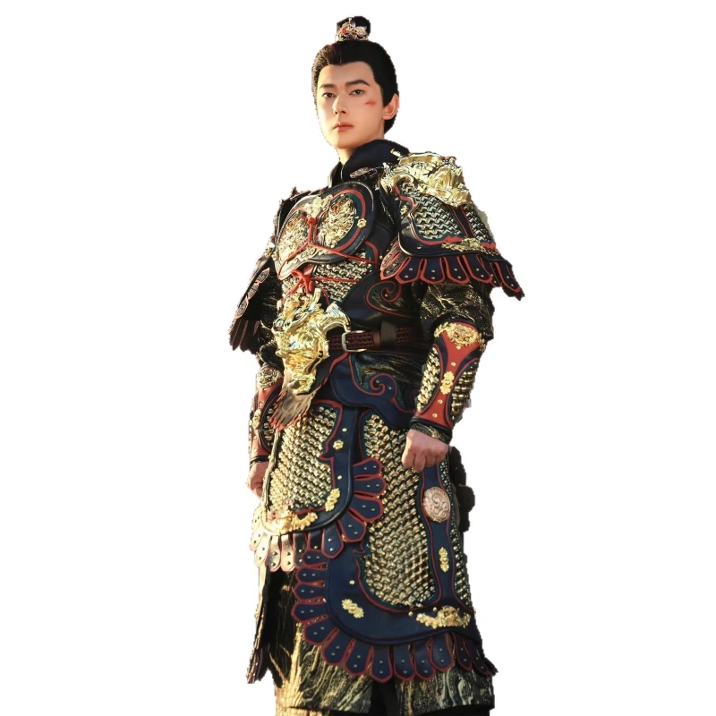 

Golden split mountain pattern armor Chinese armor finished ancient general armor