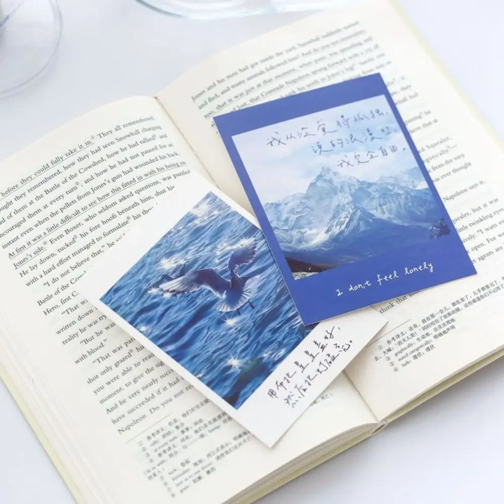 20PCS Creative Aesthetic Decoration Cards Decoratiove Nordic Series Art Postcard INS Style Scenery Wall Sticker Home