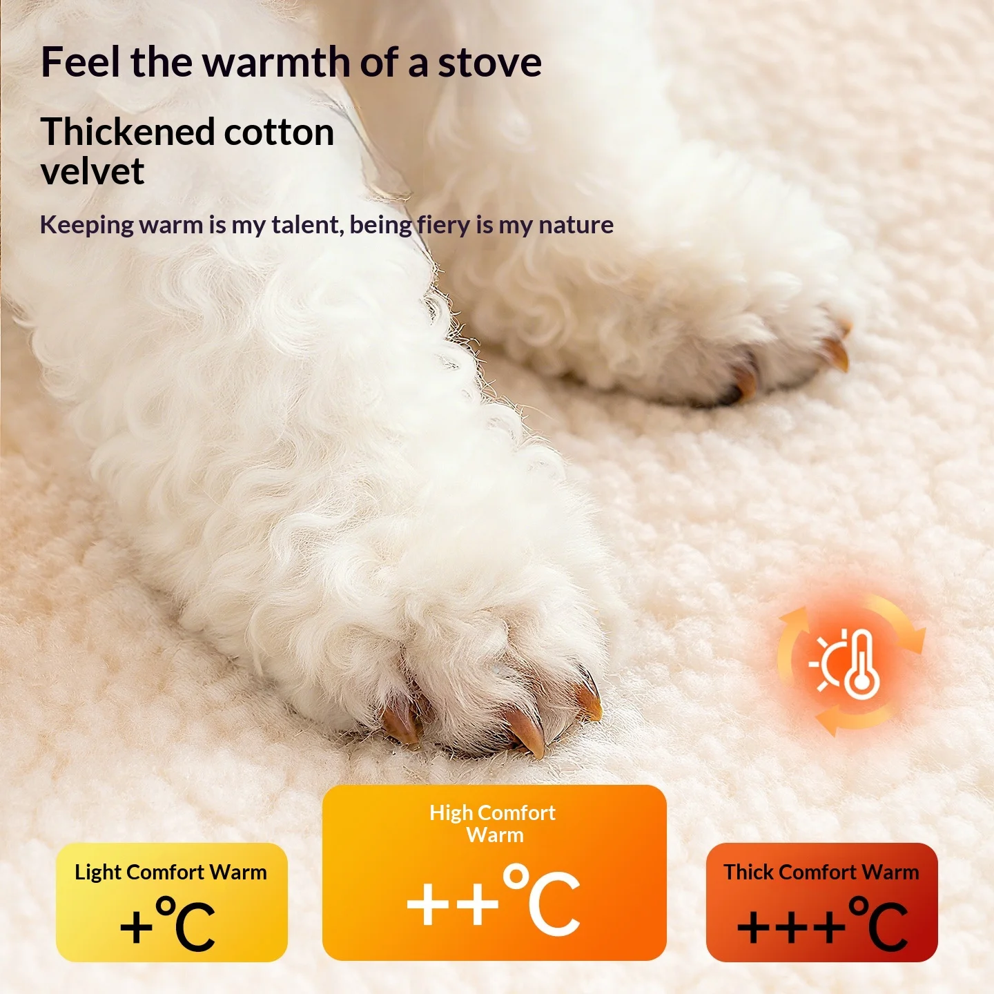 Casa cueva cálida de invierno para perros pequeños Bichón, lavable - imagen 2