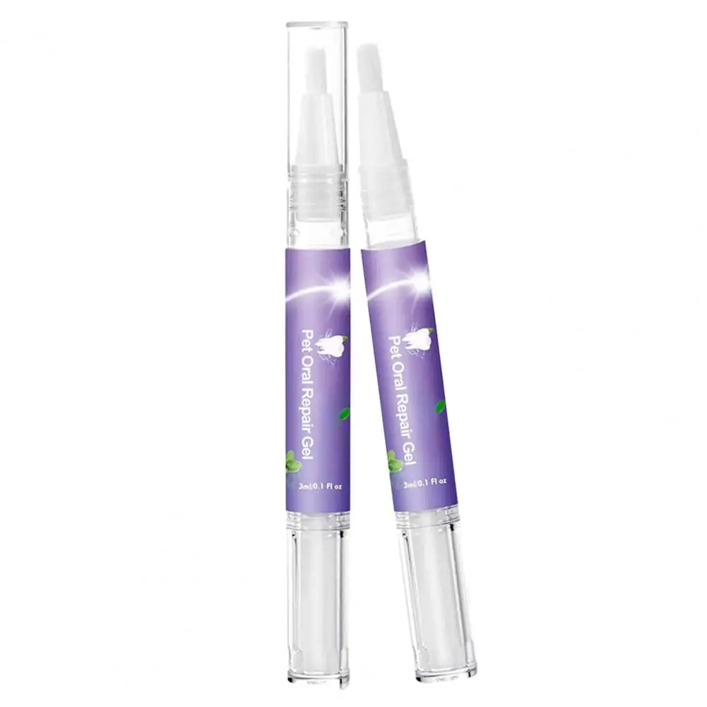 

2Pcs 3ML Pet Teeth Cleaning Whiten Teeth Gentle Effective Care Remove Tooth Stains Keep Fresh Breath Pet Supplies