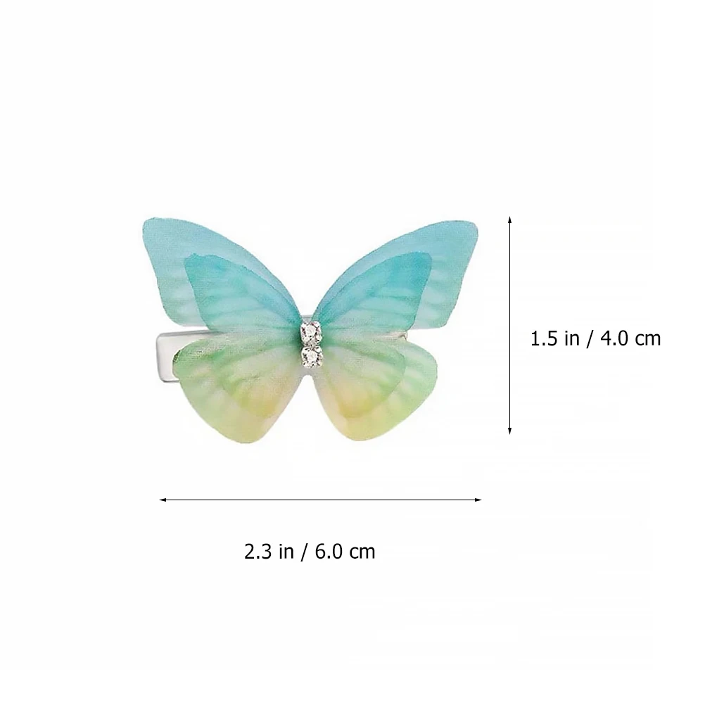 

10 Pcs Butterfly Hair Clip Delicate Stylish Pearl Plastic Headdress Accessories for Party Wedding Banquet Gifts