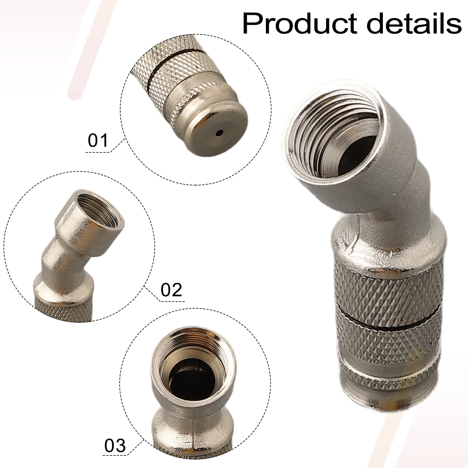 Brass Atomization  Nozzle Garden Cleaning Machine Agricultural Electric Irrigation Sprayer  45°Nozzle Adjustable Irrigation Tool