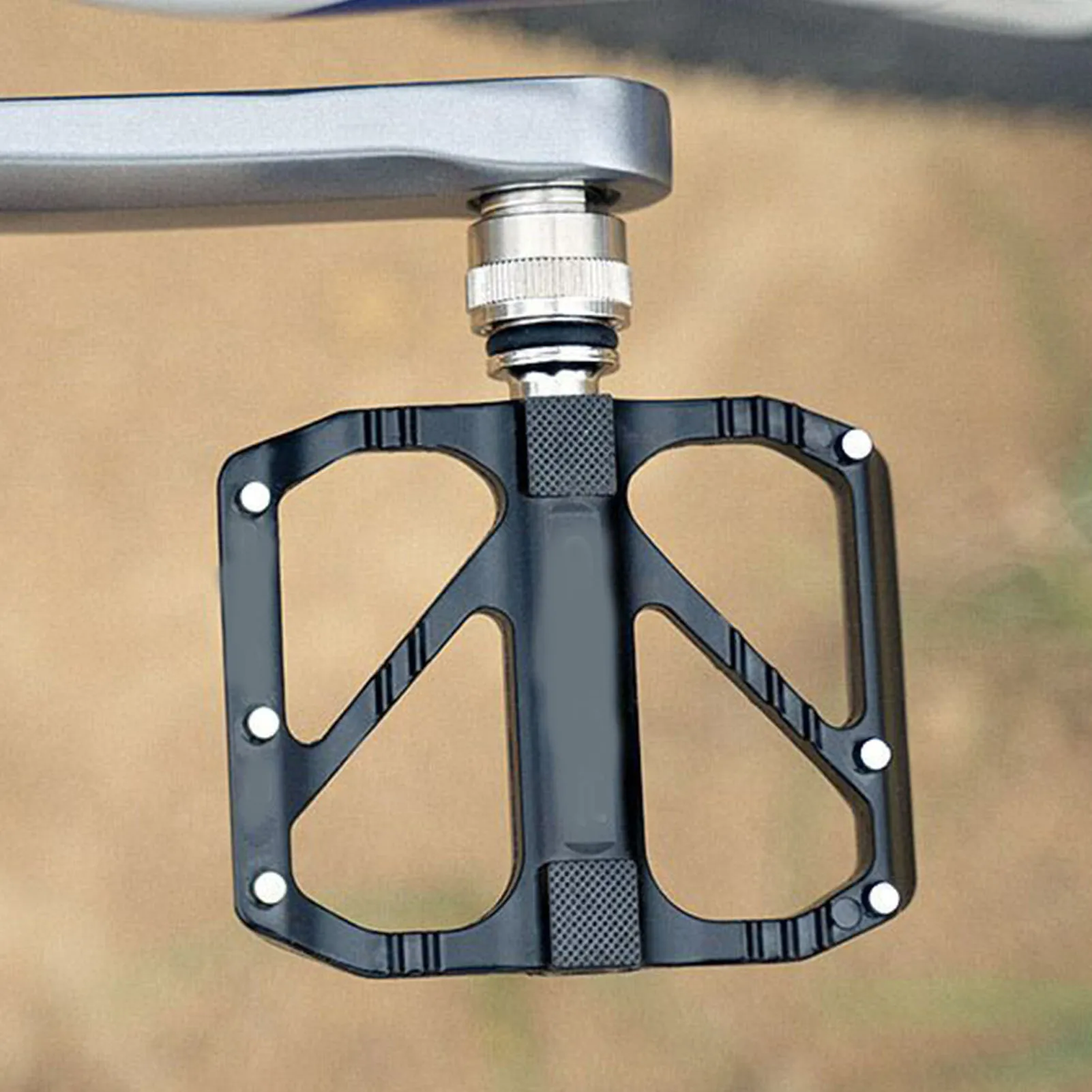 2 قطعة دواسة الدراجة 3 محامل سبائك الألومنيوم دائم الطريق الجبلية دراجة الدواسات منصة المضادة للانزلاق الأظافر لركوب الدراجات الأسود