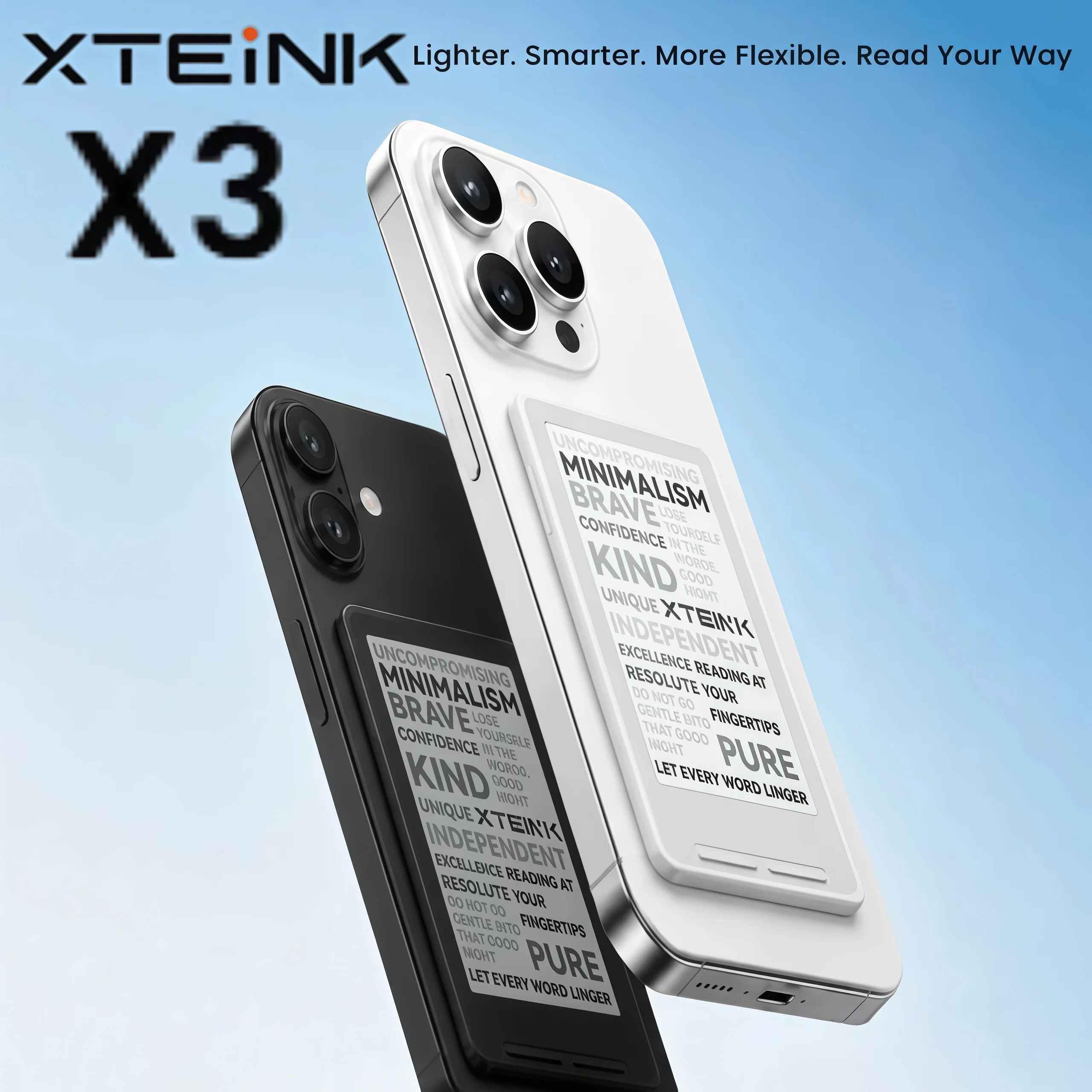 XTEINK E-book X3 Reader Portable 3.7inch Screen Magnetic Light And Thin Electronic Paper Ink Screen Reader Resolution 220PPI