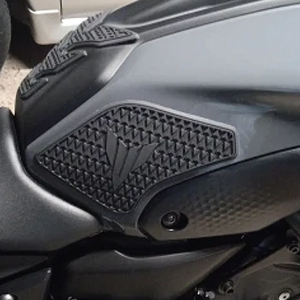 Aksesoris Motor Anti-selip Stiker Tangki Bahan Bakar Tahan Air Bantalan Karet Stiker untuk YAMAHA MT07 MT-07 MT 07 2021 2022 2023 2024