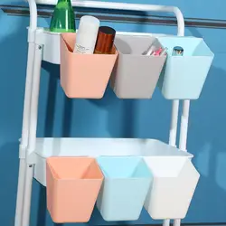 Hanging Basket Hook Design Storage Basket Kitchen Bathroom Organizers Cosmetics Storage Box Container Pencil Box Trash Barrel