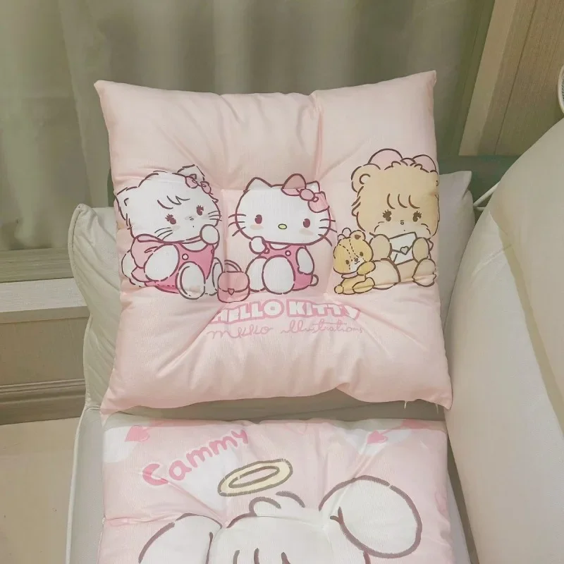 

Girly Heart Mikko Kawaii Sanrio Anime Soft Cushion Cute Cartoon Hello Kitty Chair Ins Mat Comfortable Lovely Gifts for Girls