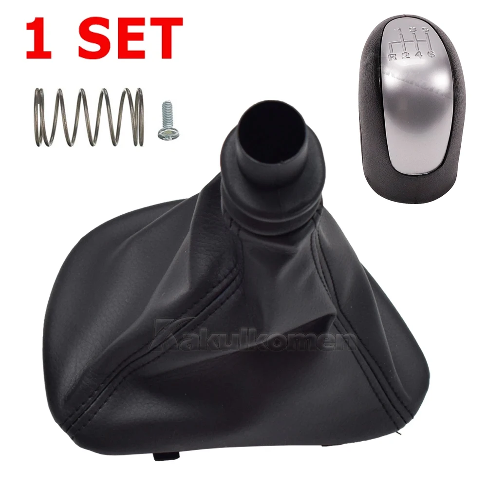 Schaltknauf Schalthebelkopf mit Leder-Manschette für Mercedes Benz Vito Viano W639 2003-2010 Schwarz 6-Gang Schaltgetriebe – Detail 14