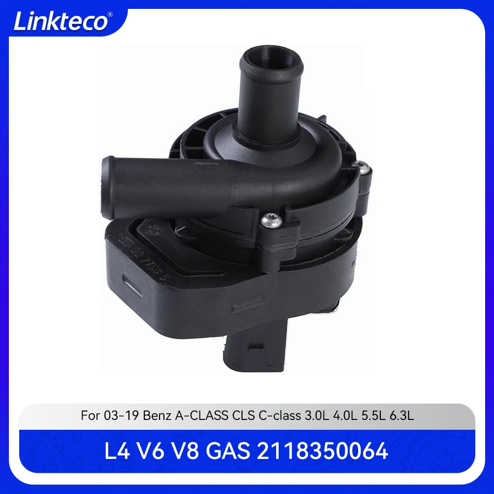 

Engine Part Cooling System Electric Auxiliary Water Pump Fit 2.0 3.0 3.5 4.0 5.5 T L L4 V6 V8 GAS For 03-19 Mercedes-Benz 3.0L