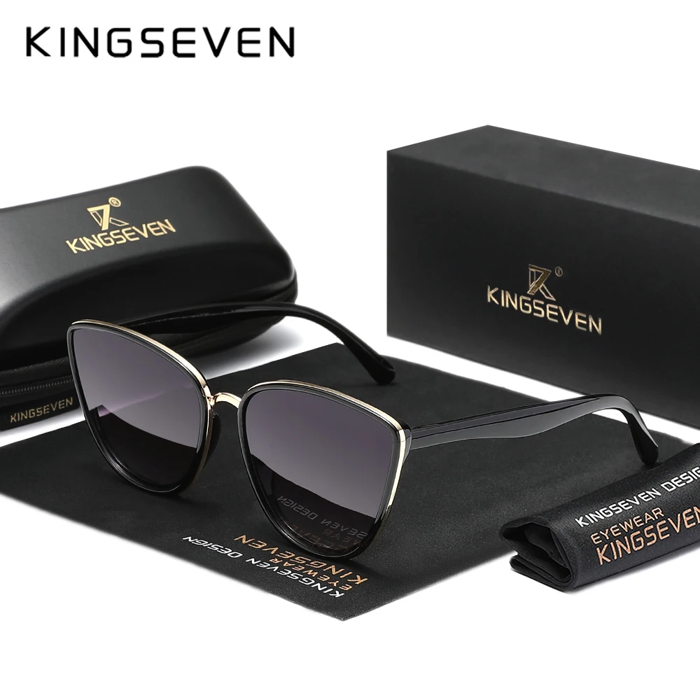 KINGSEVEN Triangular Frame Women Sunglasses Fashion Elegant Sun Glasses Accessories for Lady UV400