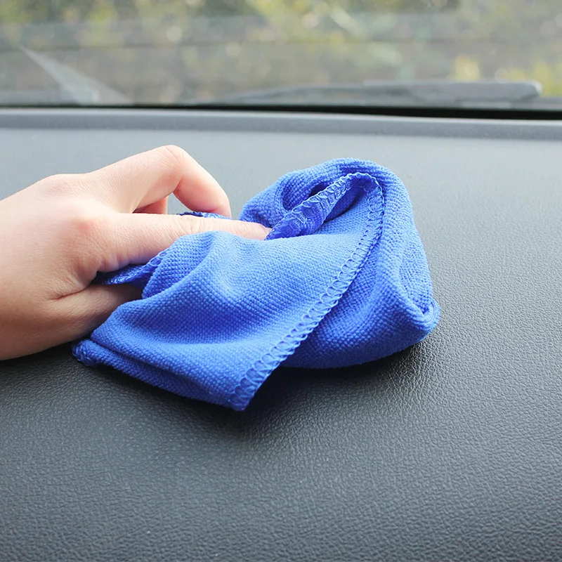 30*30CM Quick Dry Car Wash Blue Towel Microfibre Wipes Cleaning Auto Car Detailing Soft Large Floor Cloths Wash Towel Duster