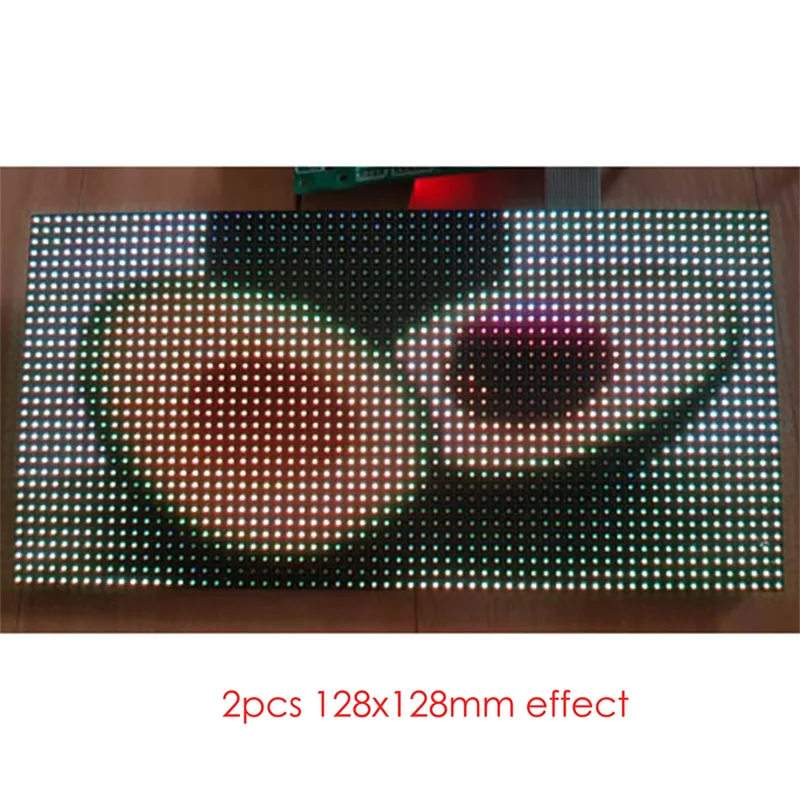 Imagem -04 - Full Color Led Painel Módulo Interior Rgb Mini 128 mm x 128 mm p4