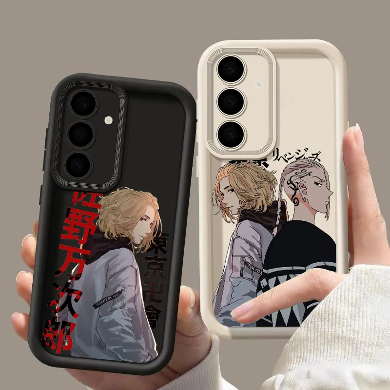 Tokyo Revengers S24FE Phone Case For Samsung Galaxy S24 S23 S21 S20 Fe S25 Ultra S22 Plus 5G Back Cover Keisuke Baji Sano Anime