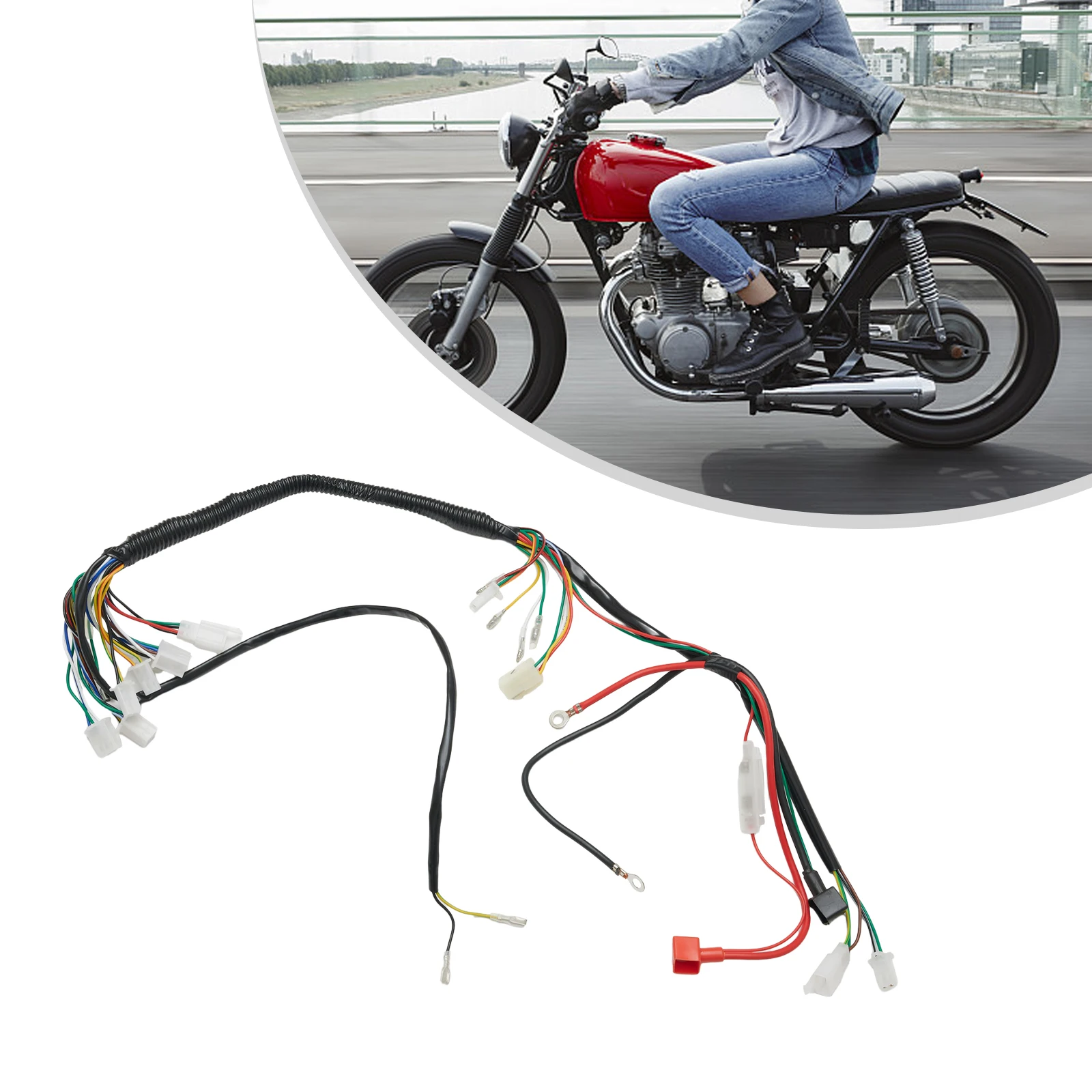 Electric Wiring Harness For Chinese ATV UTV Quad 4 Wheeler 50/70/90/110cc/125cc High Quality And Brand New Car Replacement Parts