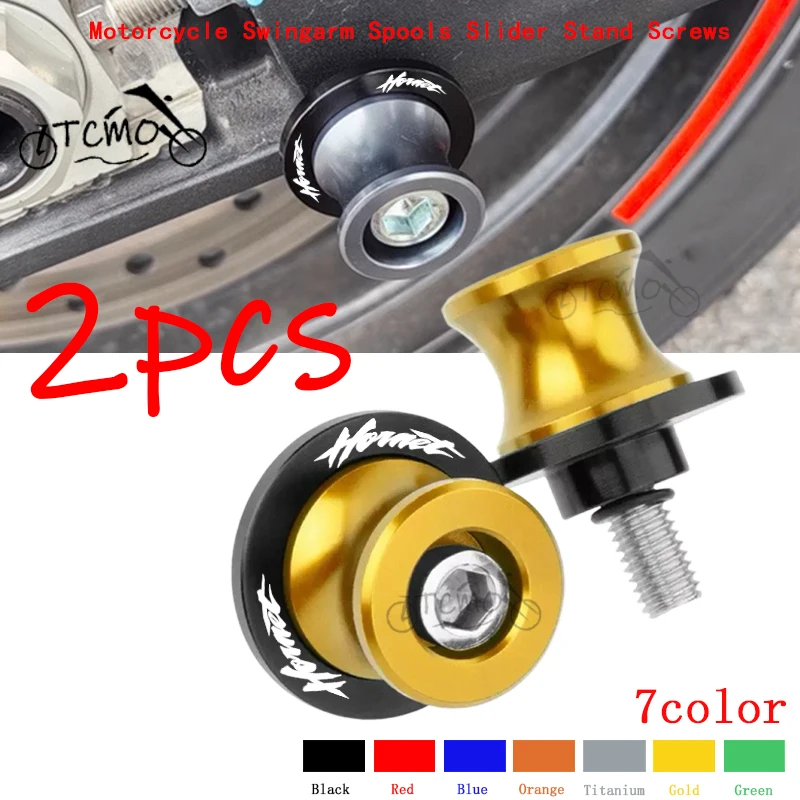 

For Honda Hornet CB600F CB600 CB599 Goldwing gl1800 Hornet 600 Motorcycle CNC Aluminum Swingarm Spools Sliders Stand Screws