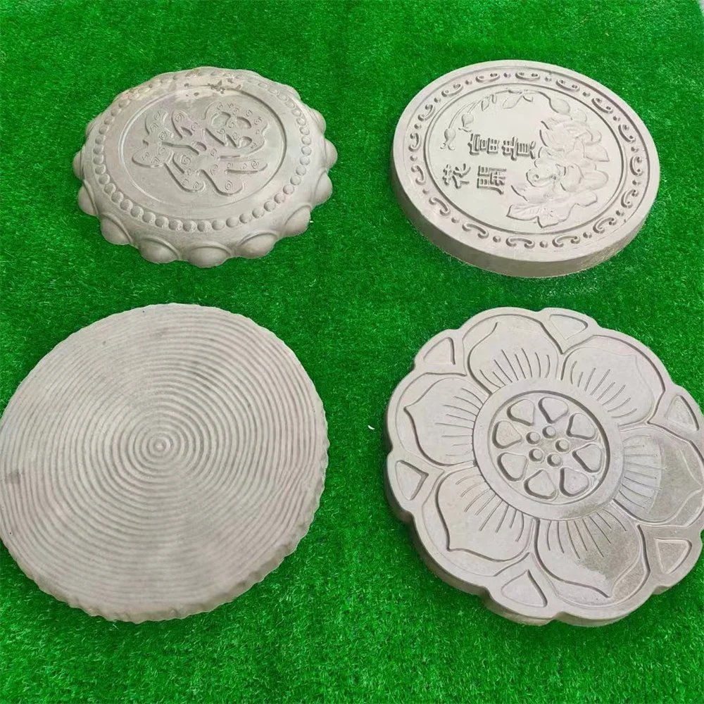 Imagem -03 - Anti-slip Mold para Outdoor Park Pavimentação Imitação Tijolo Pedra Abrasivo Árvore Stump Cimento Stepping Grinding Disc Garden Mold