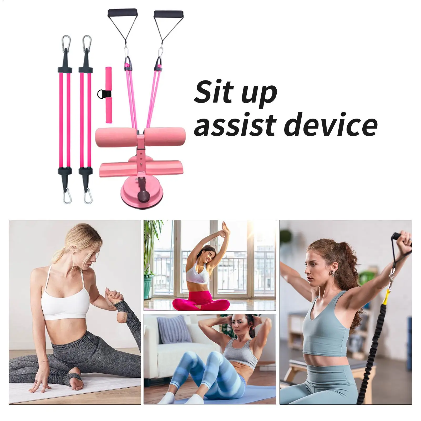 الجلوس آلة حامل القدم Abs التدريب الجلوس حامل القدم قابل للتعديل Situps المساعدة الأساسية معدات المدرب للشباب المراهقين