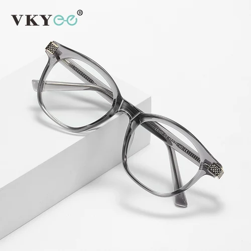 Imagen 2 del producto VICKY, nueva moda Simple, diseño de marco redondo geométrico, gafas de lectura antiluz azul para mujer, prescripción personalizable LS107