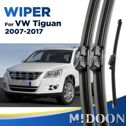 MIDOON Wiper LHD RHD  Front Rear Wiper Blades Set For VW Tiguan 2007-2016 Windshield Windscreen Front Rear Window 24