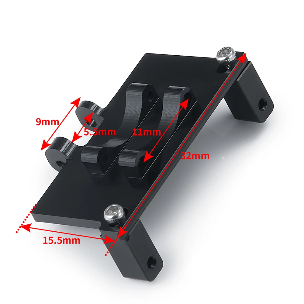 AXSPEED-Servo de dirección para coche teledirigido, soporte de montaje para 1/24 RC Crawler, Axial SCX24 90081, 001, 002, 004, 005, 006, piezas de actualización de gladiador