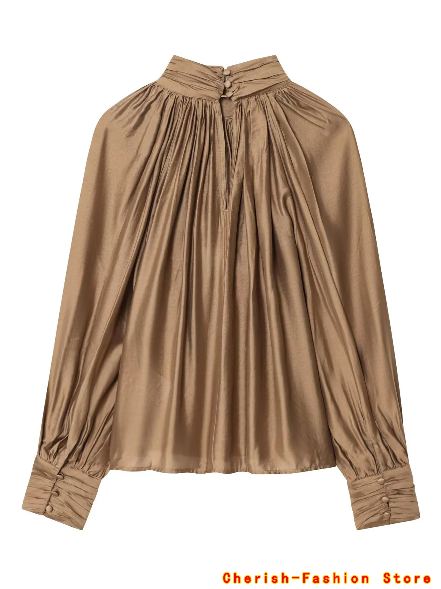 ربيع المرأة عادية فضفاضة تناسب طويلة Sve irt الخريف جديد Sle Drapey أعلى فسكوزي البوليستر مزيج مريحة للتنفس العلامة التجارية الساخن