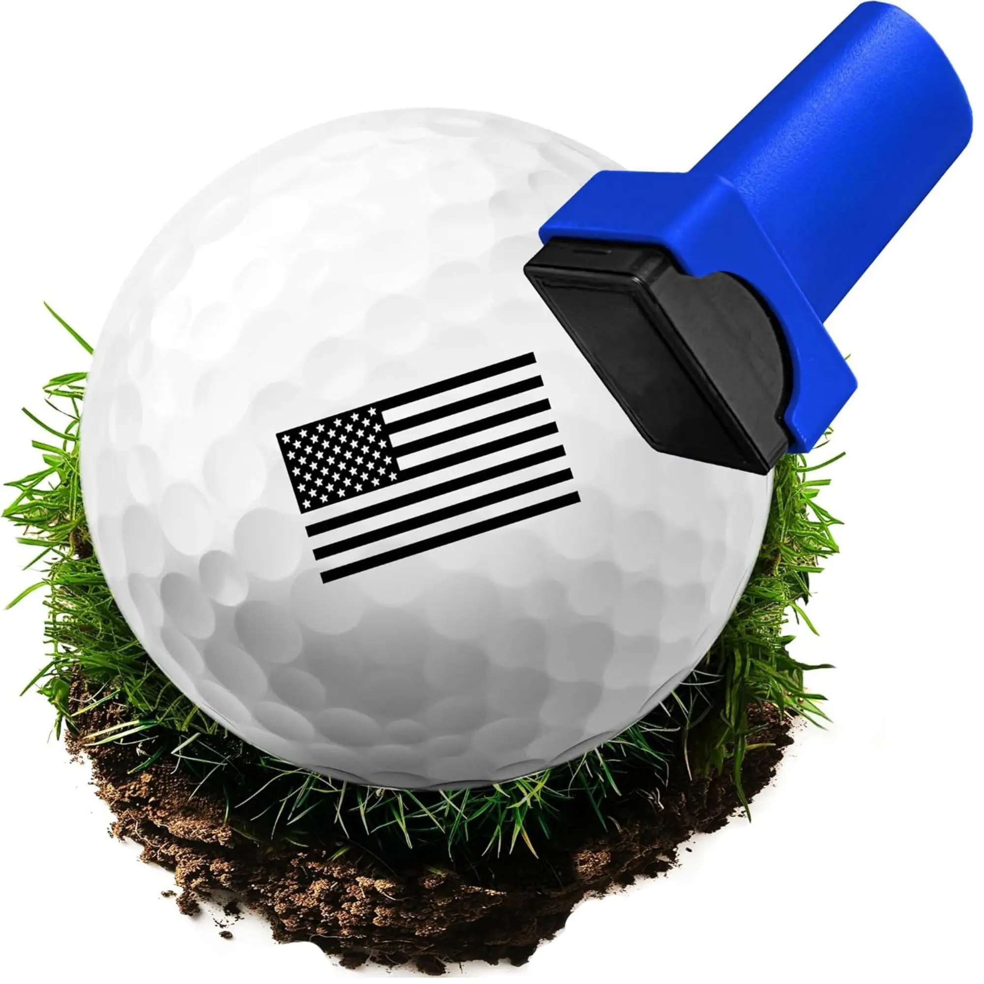 Funny Golf Ball Stamp, (The America Series) Golf Ball Marker, Reusable Golf Ball Marking Tool to Identify Golf Balls Gift Dad