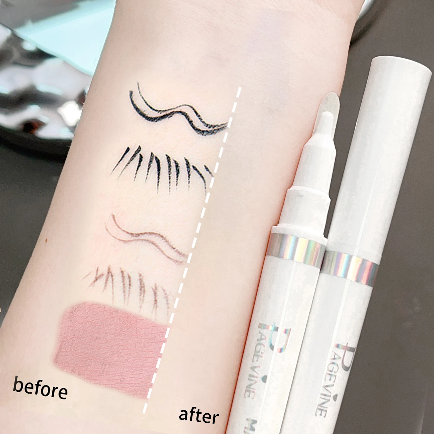 

Magic Makeup Cleanser Eraser Pen for Eyes Lips Face Correct Makeup Mistakes Disposable Erase Cleaner for Skin Marker Remover Pen