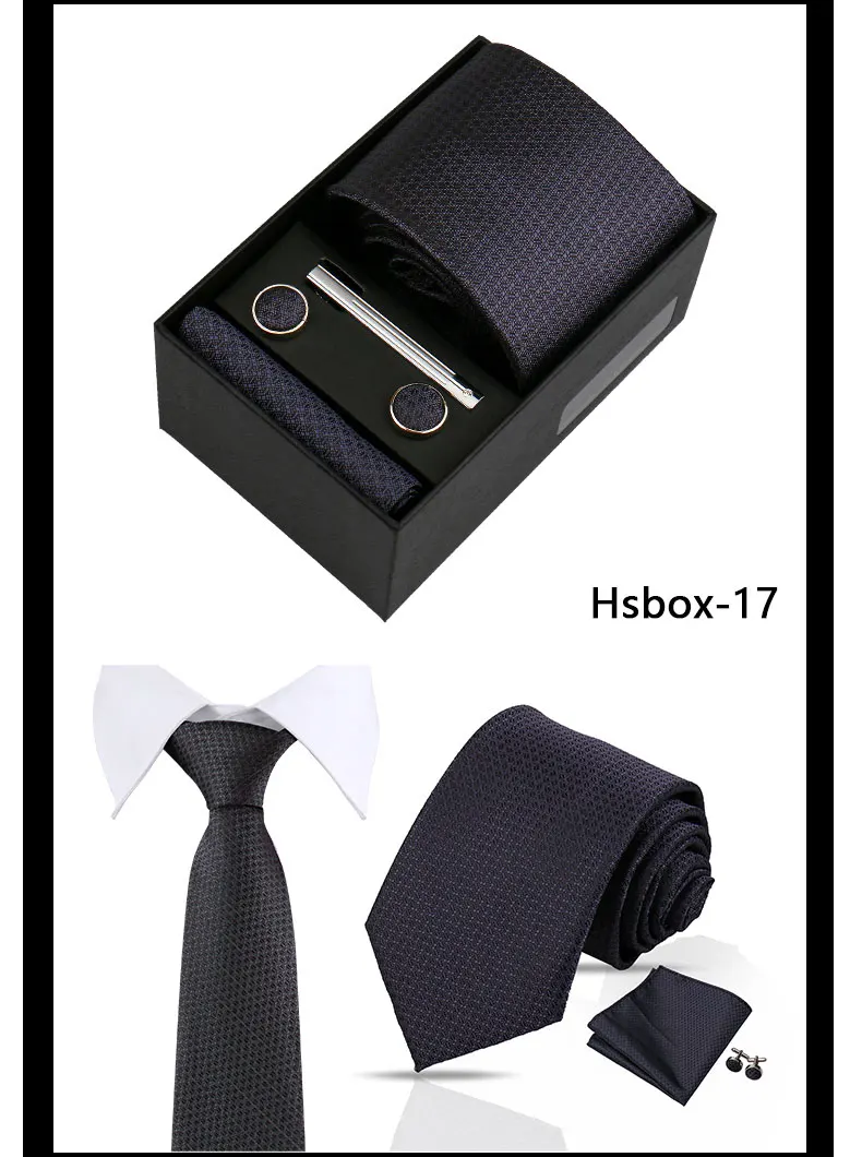Modische Krawatten für Herren, Paisley-Krawatte, Geschenkbox-Set, originelle Geschenke für Herren, hochwertige Krawatte, Business-, Hochzeits- und Anzug-Accessoires – Detail 21