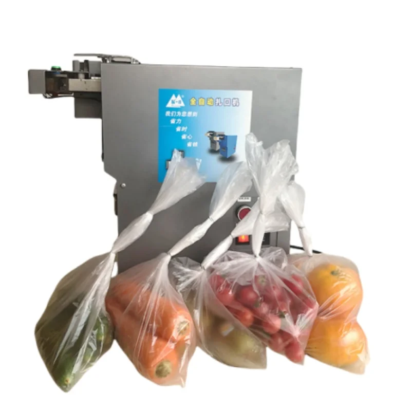 

Automatic or manual aluminum wire binding machine aluminum nail sealing and bag sealing for bag packaging