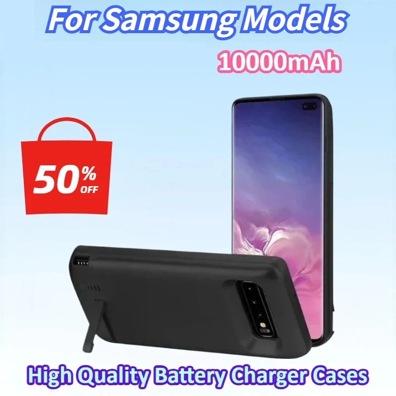 10000mAh Battery Charger Cases for Samsung Galaxy S8 S9 S10 S20 S21 S22 S24 Plus /Ultra Note 8 9 10 Note20 Power Case Power Bank