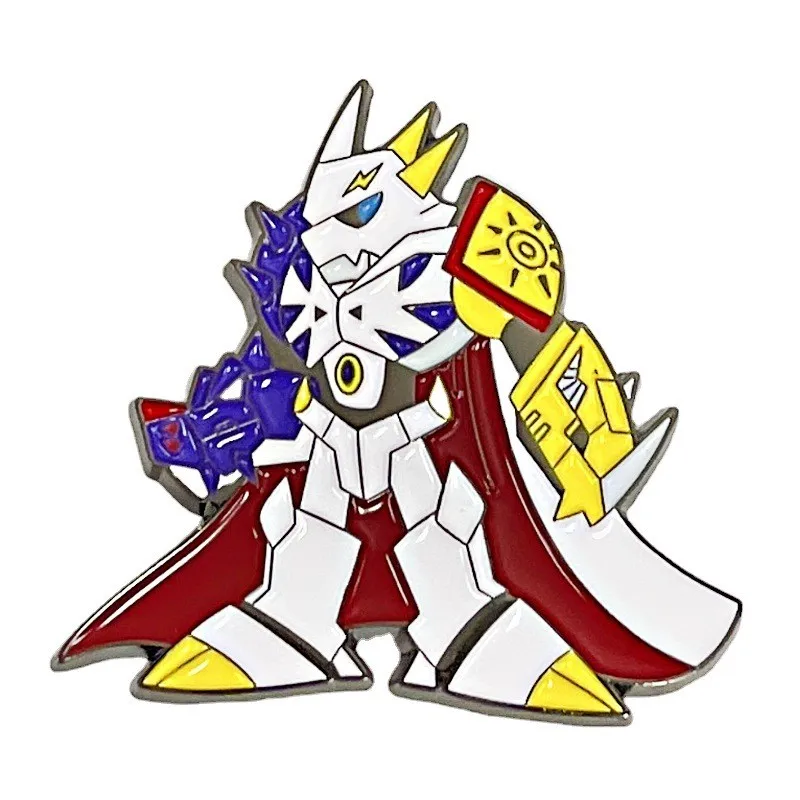 Digimon Adventure Robot Omegamon Pins Metal Brooch Badge Fashion Jewellery Clothes Hat Backpack Accessory Gifts