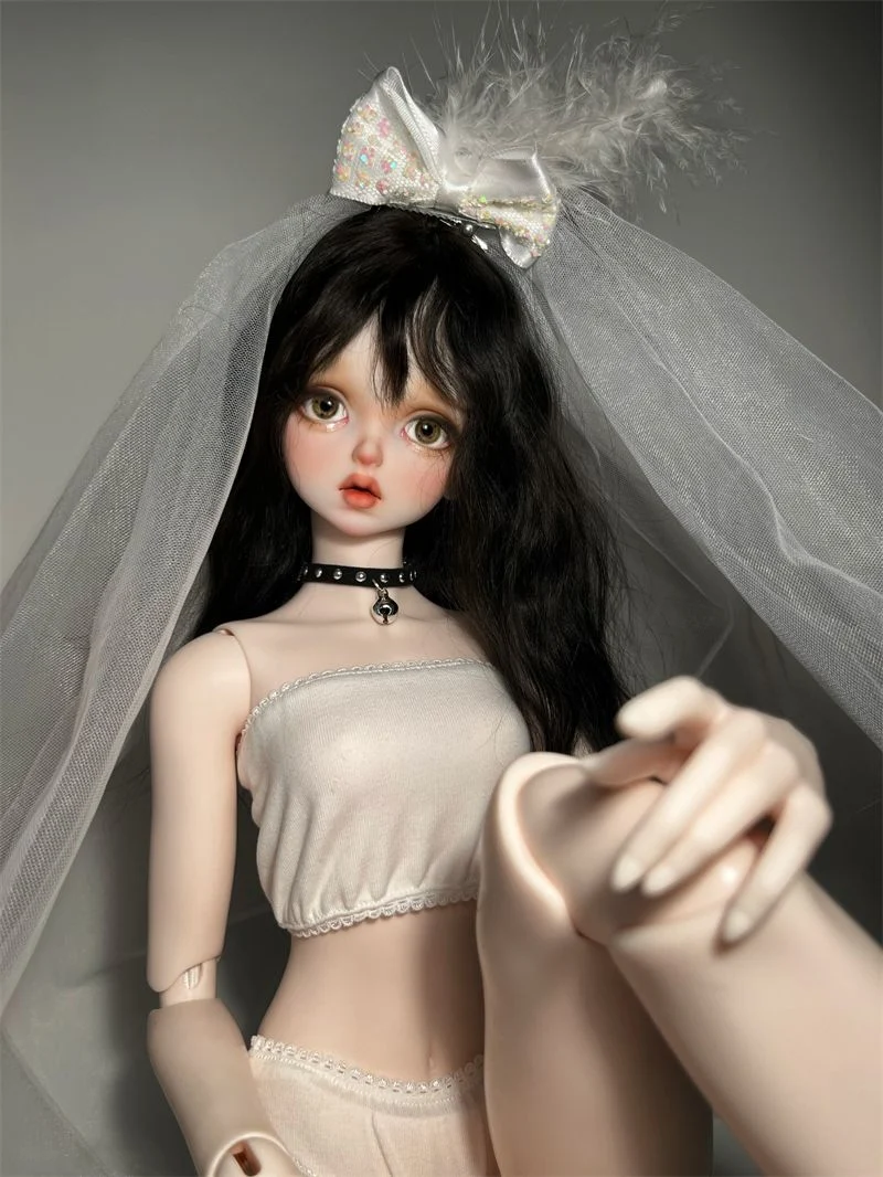 Biancheria intima nera 1/3 BJD, pigiama a fascia per il corpo DFH 60 cm Lingerie sexy per bambole Spedizione gratuita