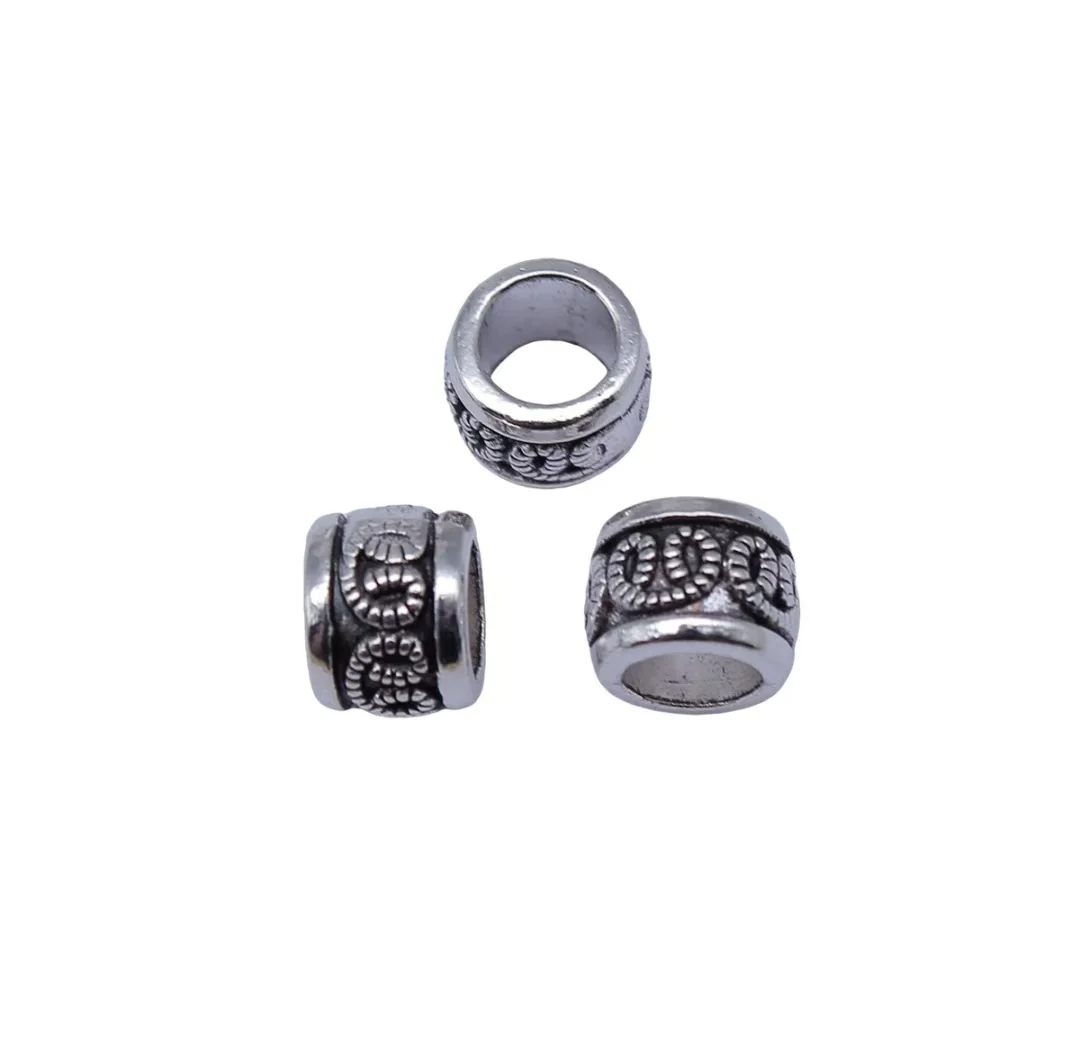 

20pcs 8.9x8.9x7mm Zinc alloy metal tibetan silver plated bead T1504 for jewelry making