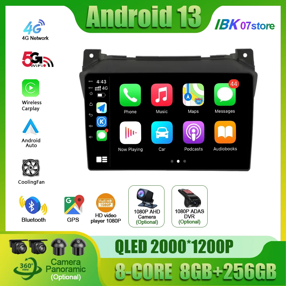 

Car Radio GPS For Suzuki Alto GF SZ 2008-2019 Android 13 Navigation Wireless Carplay Multimedia Screen Stereo Head Unit