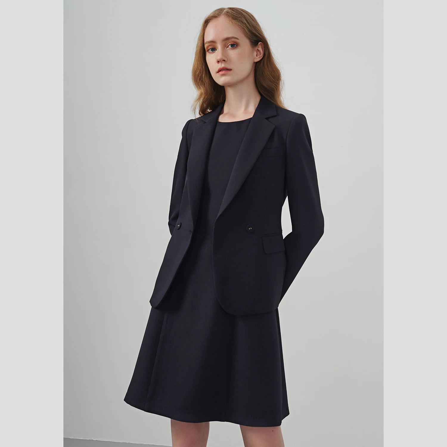 Allingentle Garnitur ze spódnicą damski, dwuczęściowy zestaw, modny garnitur na co dzień, na bankiety, możliwość personalizacji