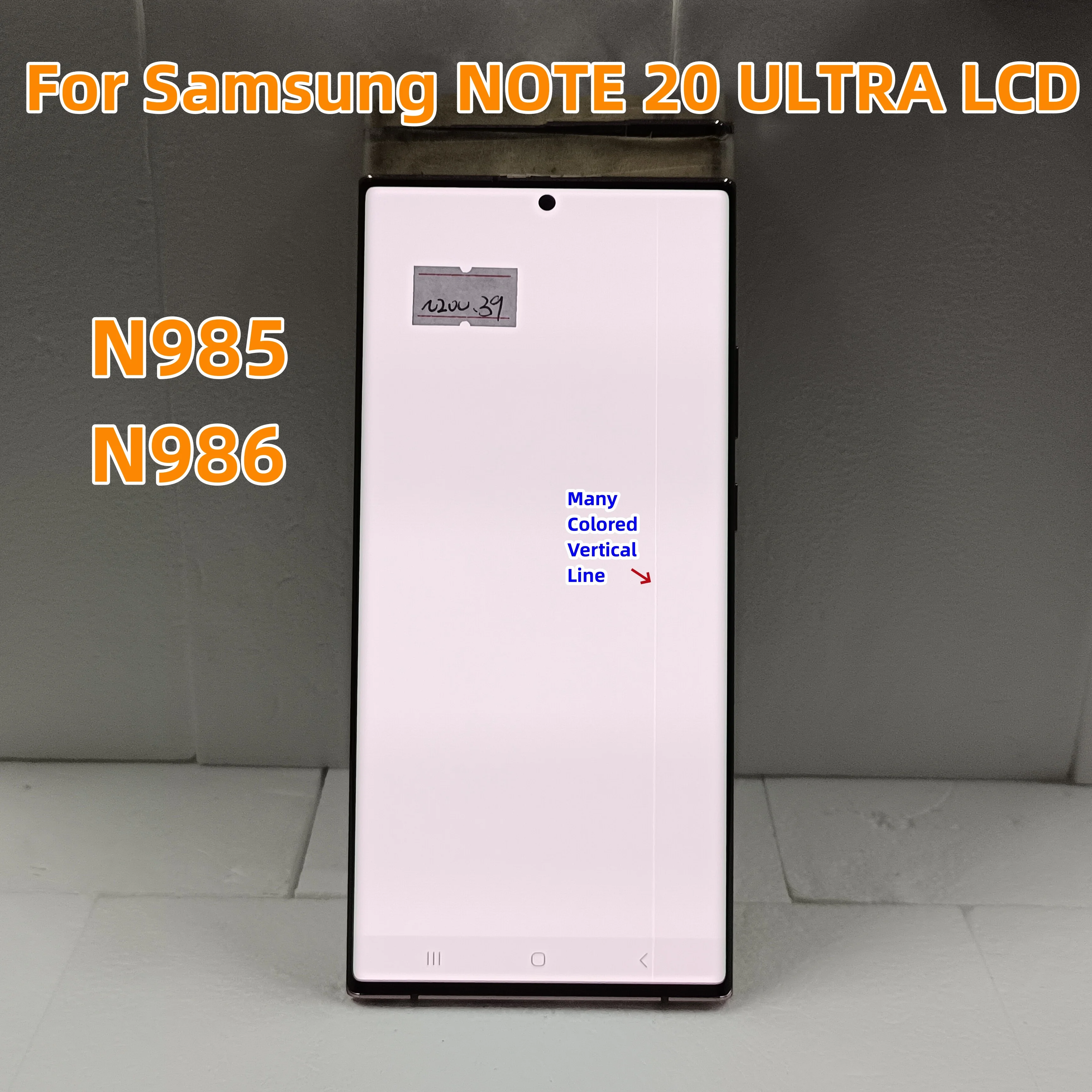 

100% Works For N20u For Samsung Galaxy Note 20 Ultra 5g N985 N986 Lcd Display Touch Screen Digitizer Assembly With Defects