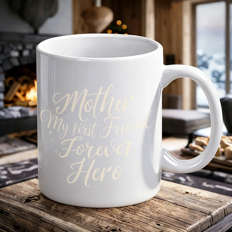 

Motherhood - My First Friend Forever Hero Mother's Day printed Mug