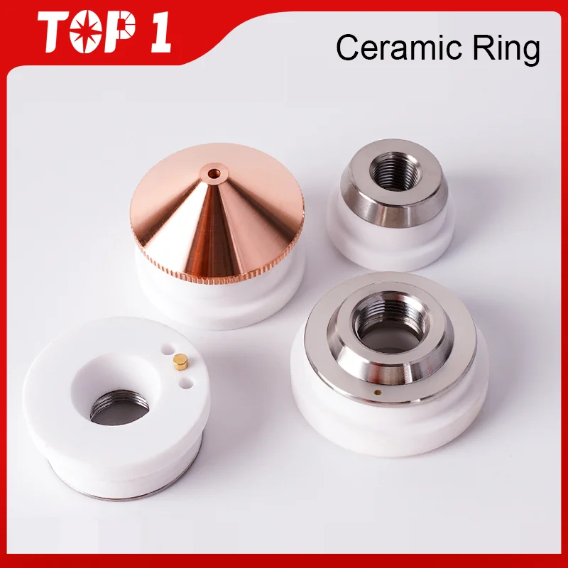 TOP1 Laser Ceramic 28/32mm OEM Precitec/WSX/Raytools Ceramic KT B2 CON P0571-1051-00001 Nozzle holder For Fiber Laser Cutting He