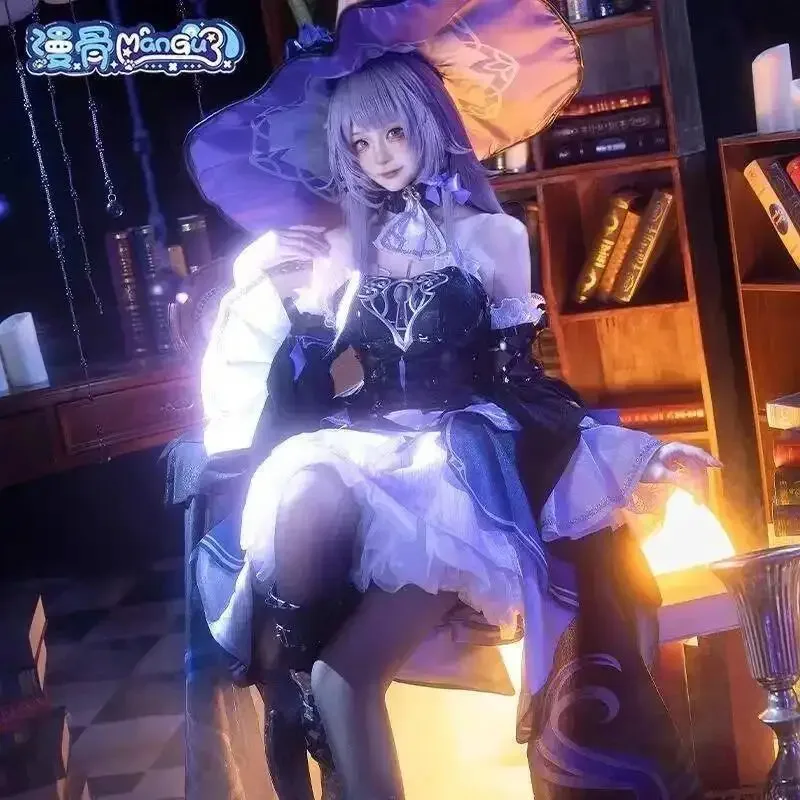 Aa124LQHerta disfraz de Cosplay juego Honkai Star Rail peluca vestido sombrero uniforme sombreros mujeres hombres Halloween carnaval zapatos de juego de rol
