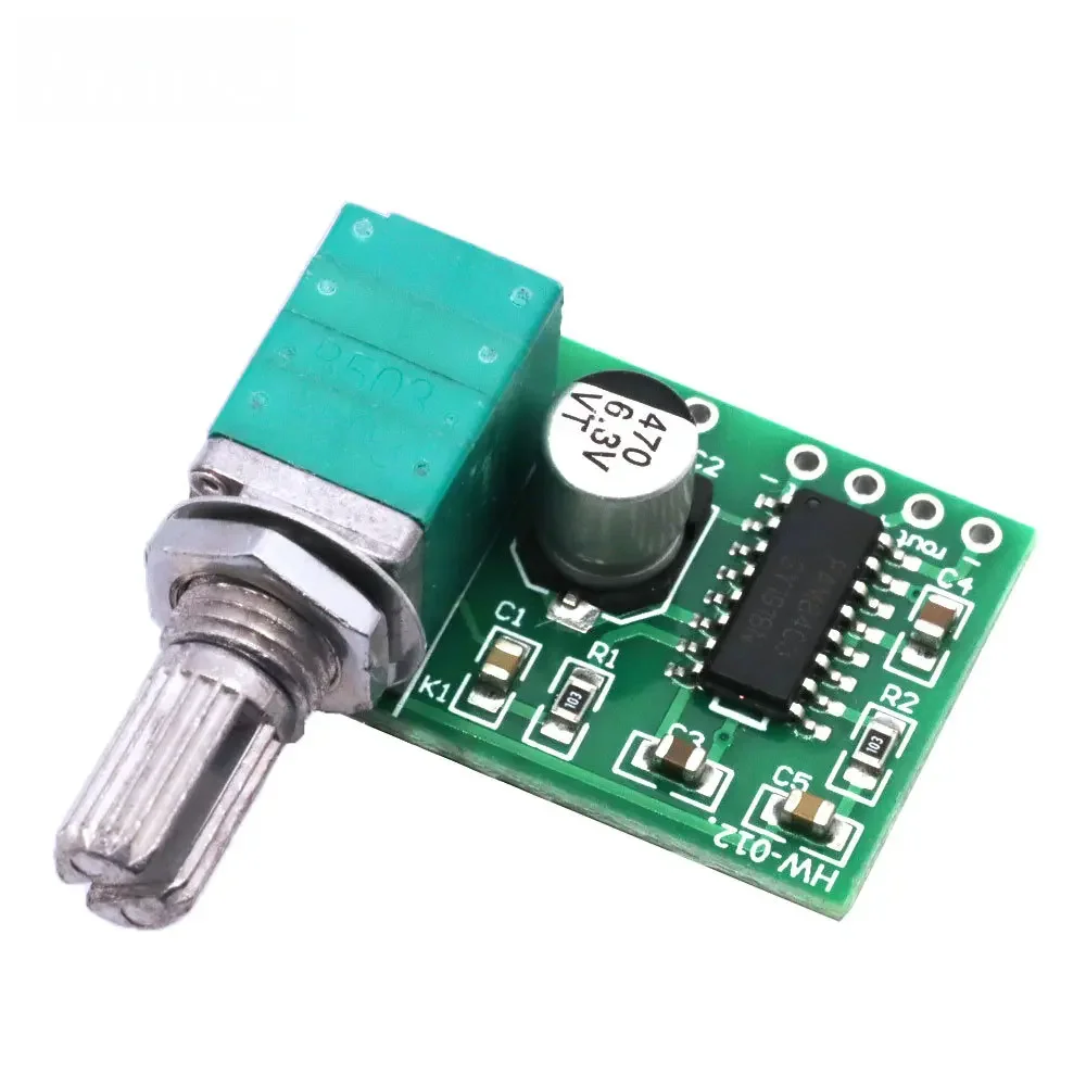 PAM8403 Mini PAM8403 DC 5V 2 Channel USB Digital Audio Amplifier Board Module 2 * 3W Volume Control with Potentionmeter