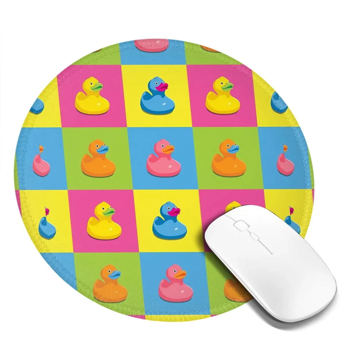 Rubber Ducks Pop Art Mouse Pad Colorful Animal Comfort Mousepad Gaming Accessories For Laptop PC MacBook Custom Mouse Mats