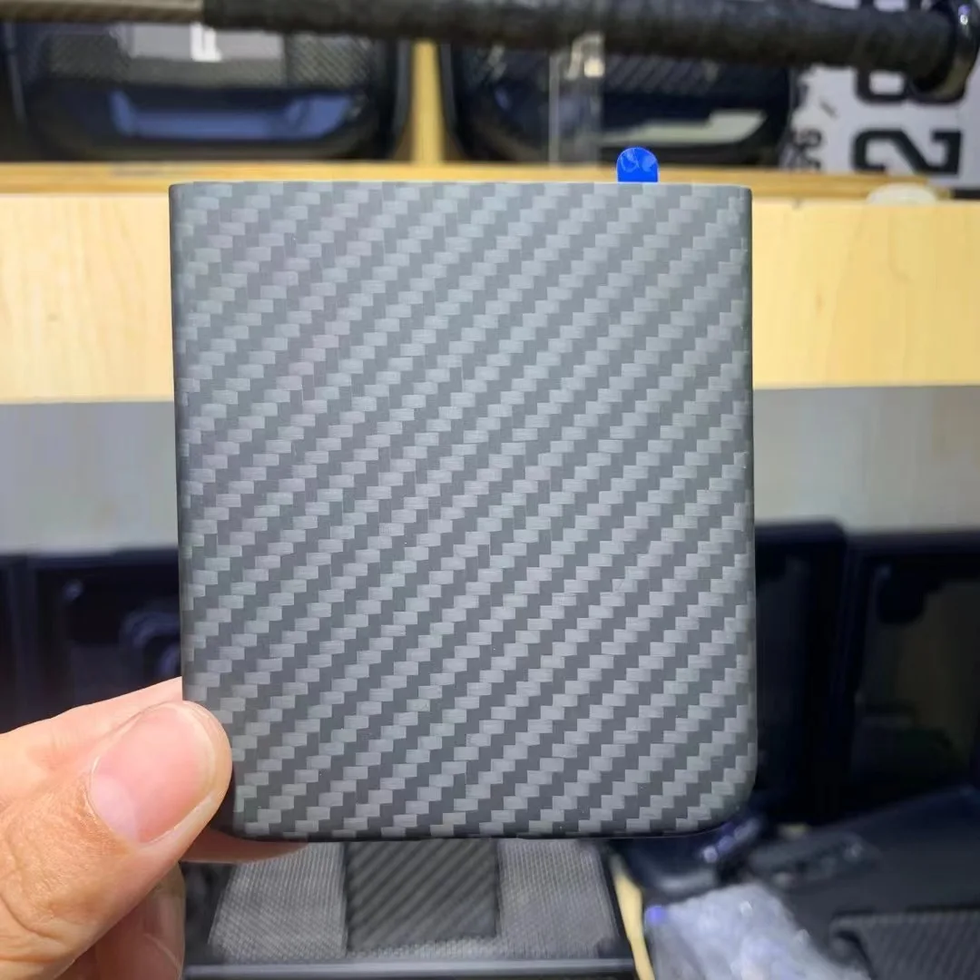 Pure Real Carbon Fiber Case สำหรับ Samsung Galaxy Z Flip 4กรณี Ultra-Thin Anti-Drop สำหรับ Z flip 4 Aramid Fiber Hard โทรศัพท์