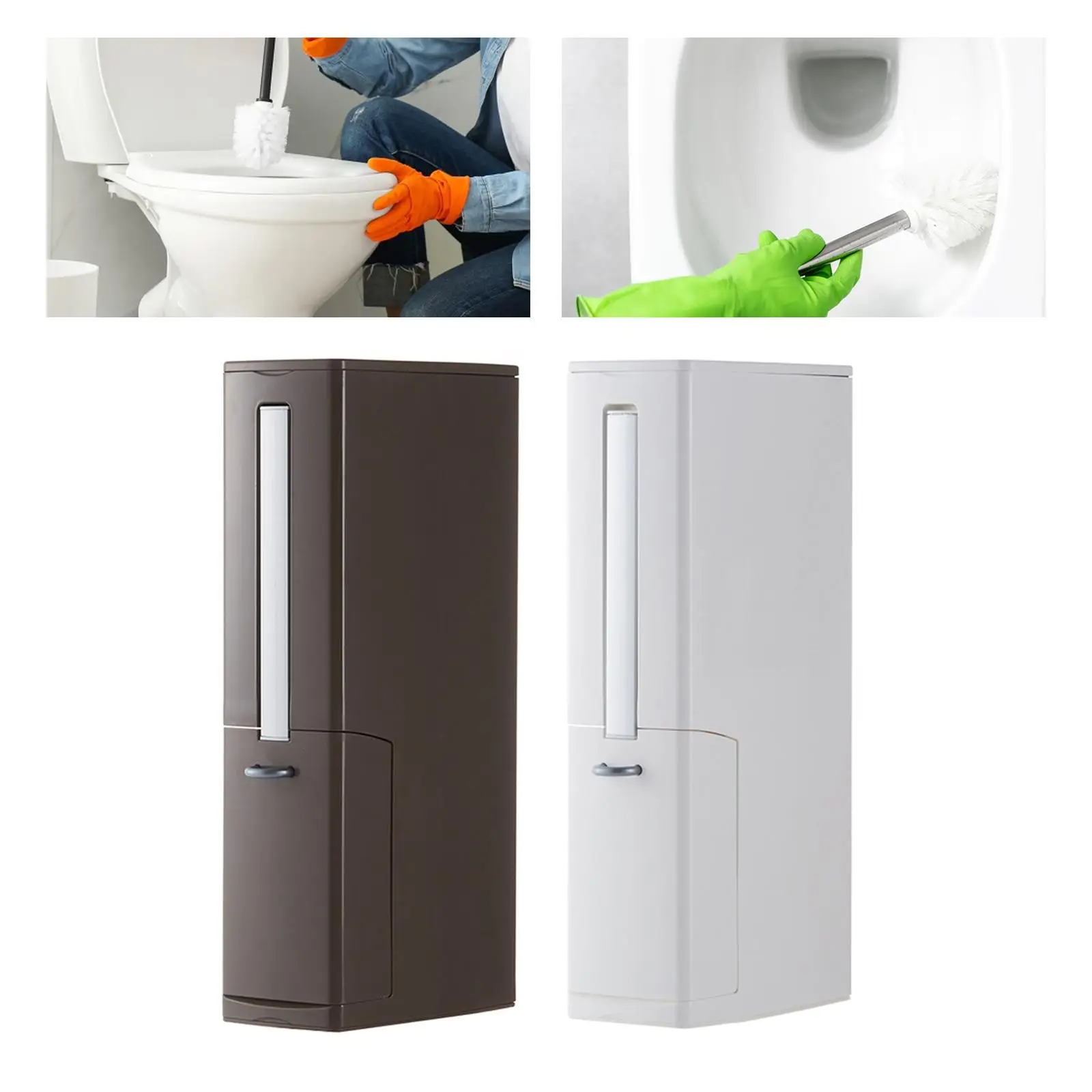 Waste Bin with Toilet Brush, Elegant Design for The Bathroom