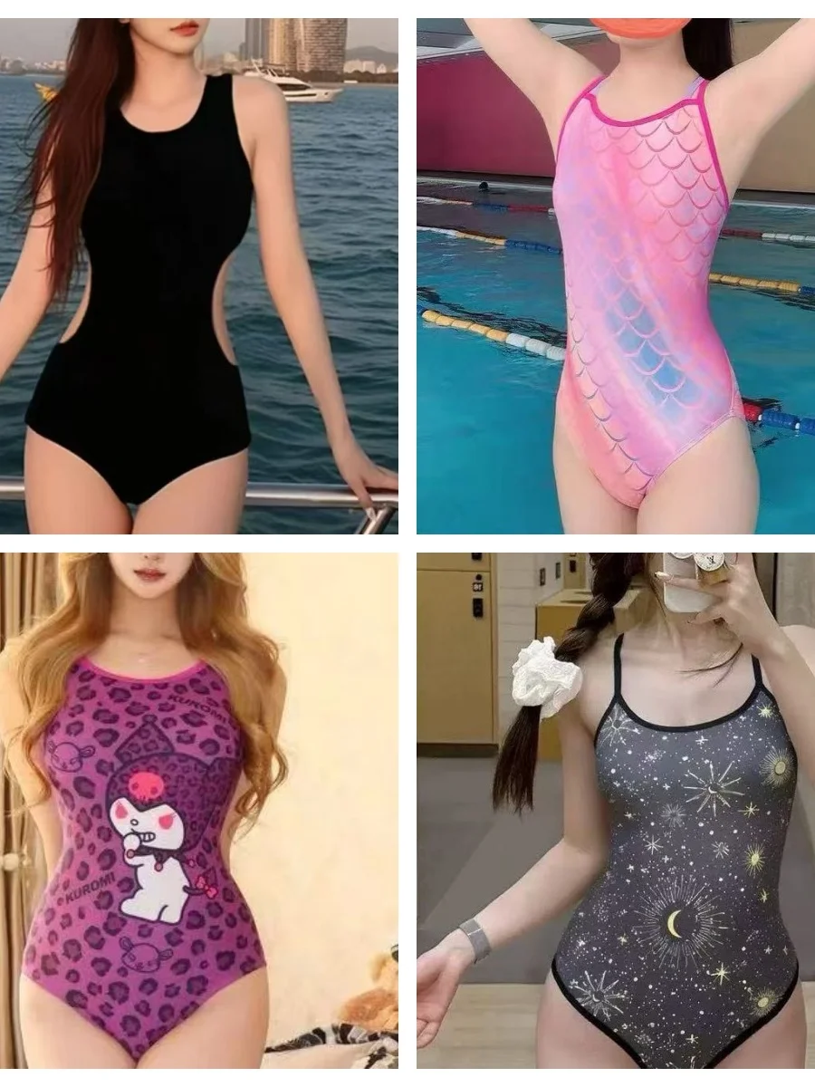 

Новый женский слитный купальник 2026 года: спортивный, повседневный, с треугольным дизайном, скрывающий живот, для коррекции фигуры