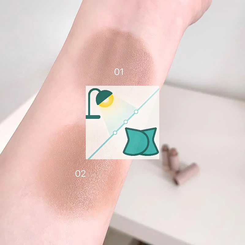 Corrector mate hidratante, barra de contorno, sombra de nariz 3D suave y duradera, resistente al agua, resaltador de cara, ilumina el maquillaje de contorno